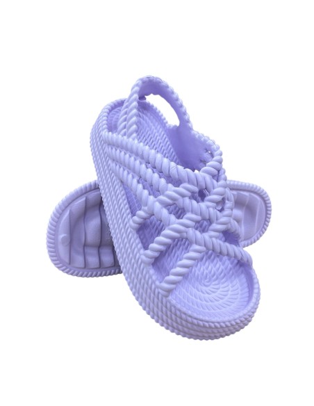 PLAYERA TIRAS PISO ANCHO MALVA