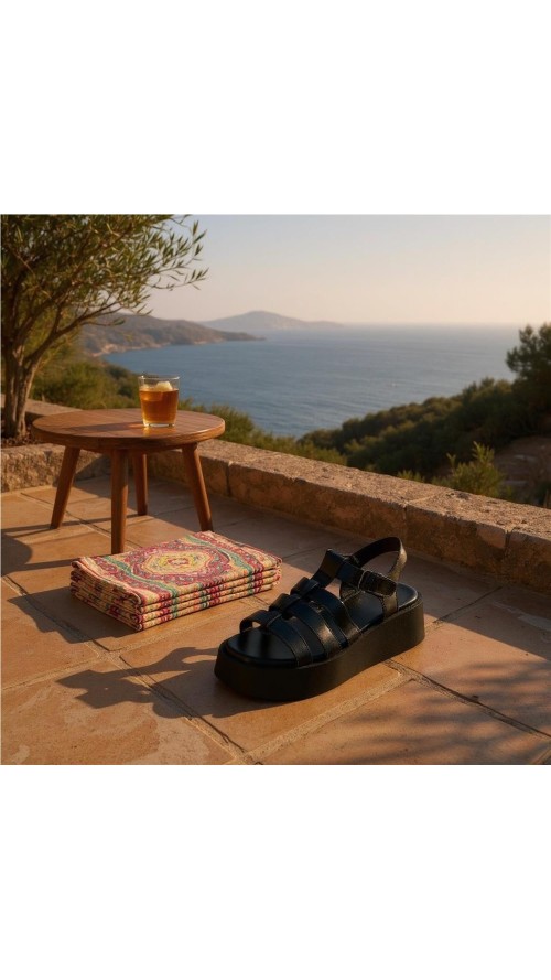 SANDALIA ROMANA NEGRO