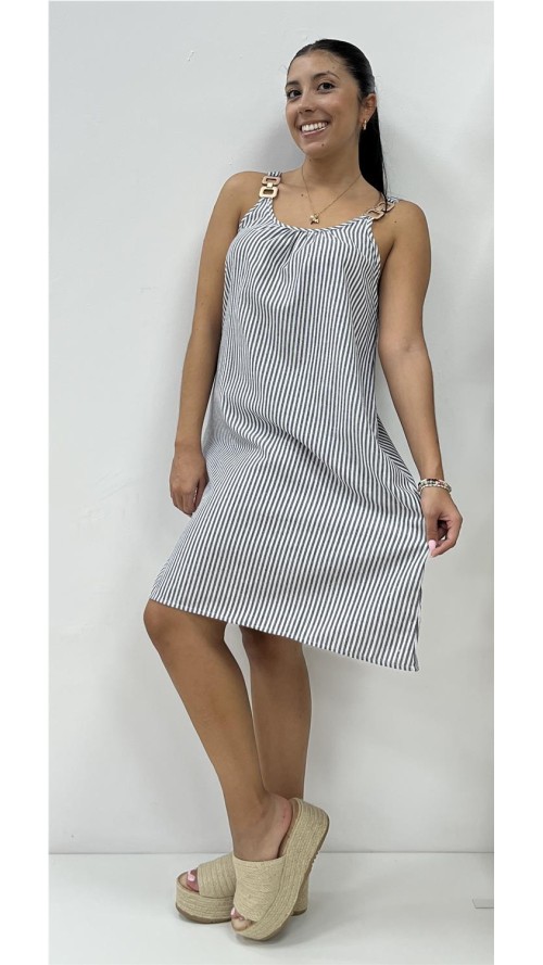 VESTIDO MARINERO GRIS