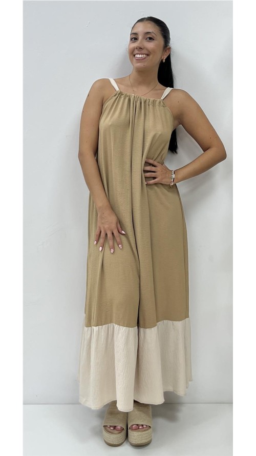 VESTIDO GRACI CAMEL
