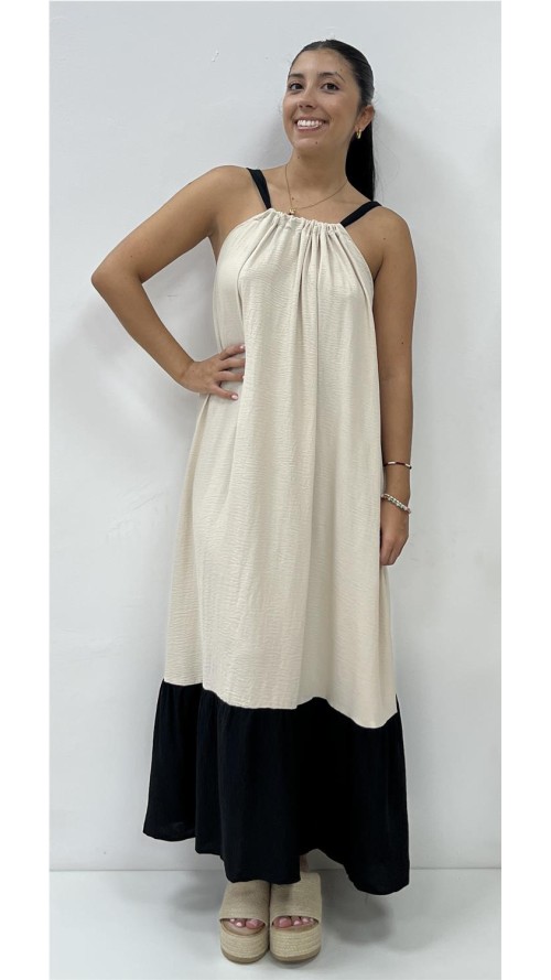 VESTIDO GRACI BEIG