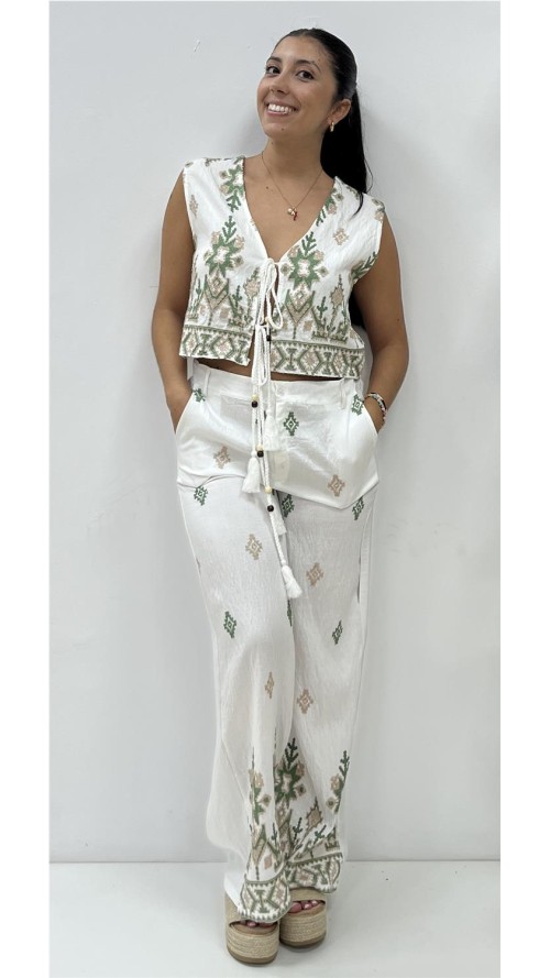 CONJUNTO MARROQUI BLANCO