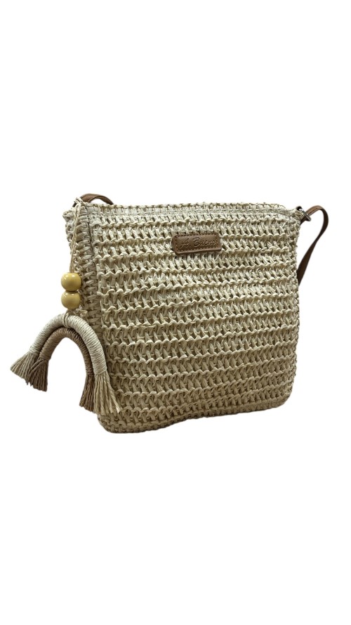 BOLSO RAFIA TRENZADO BEIG