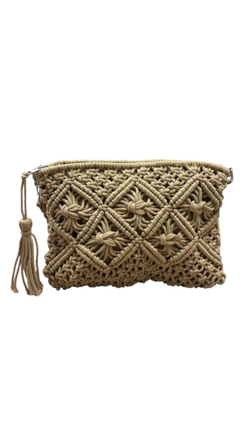 BOLSO CROCHE CAMEL