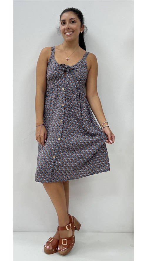VESTIDO LAZO NEGRO