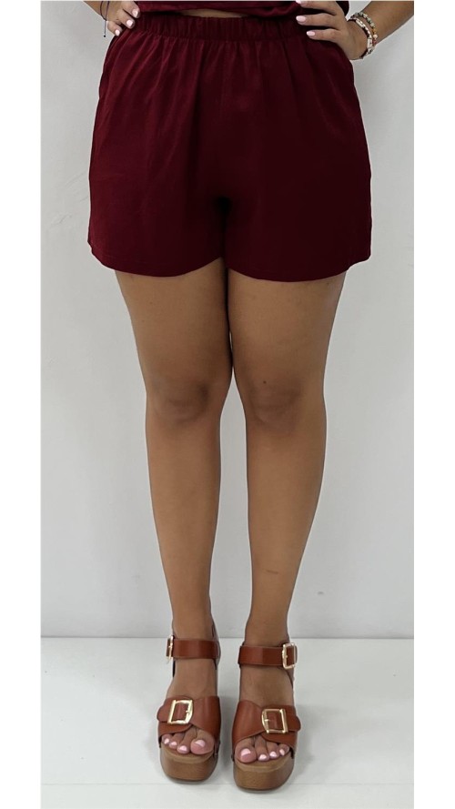 SHORT MAR BURDEOS