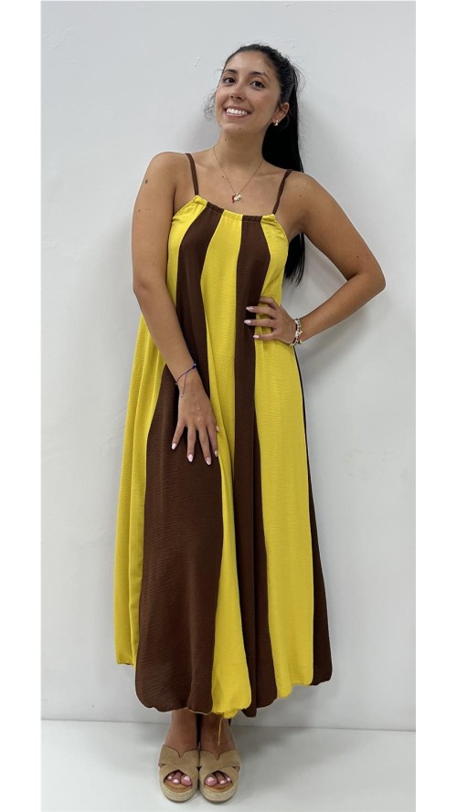 VESTIDO RUBY MARRON
