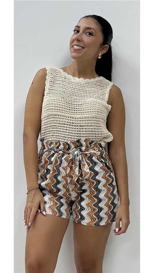 SHORT ATENAS MARRON