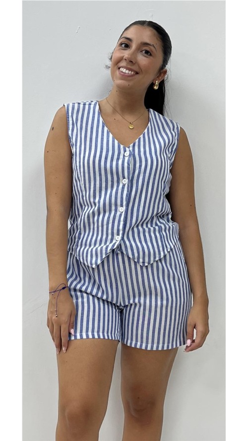 CONJUNTO RAYAS MARINERO MARINO
