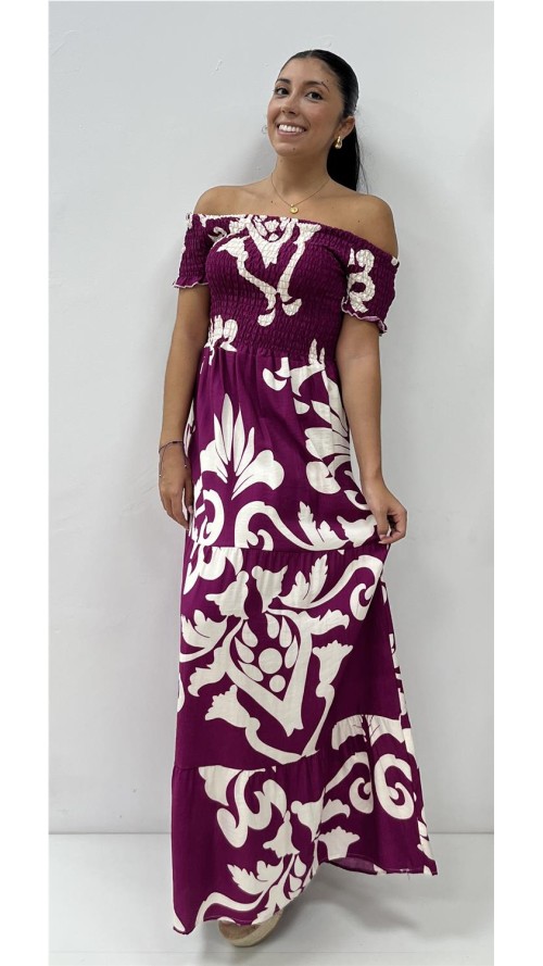 VESTIDO ROMA BEENJENA