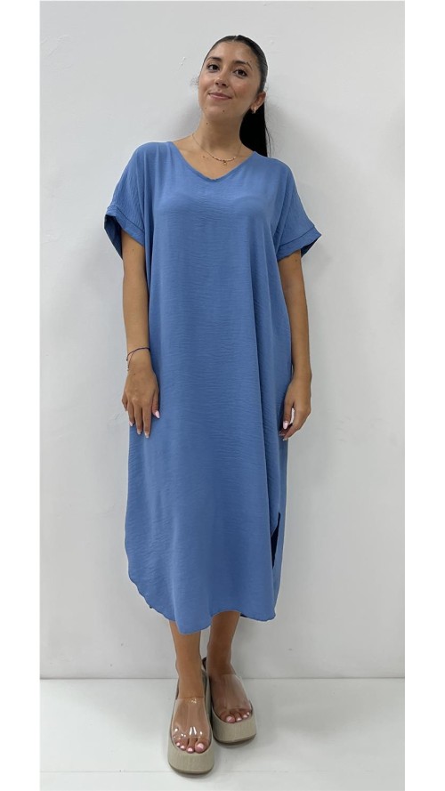 VESTIDO SUELTO AZUL