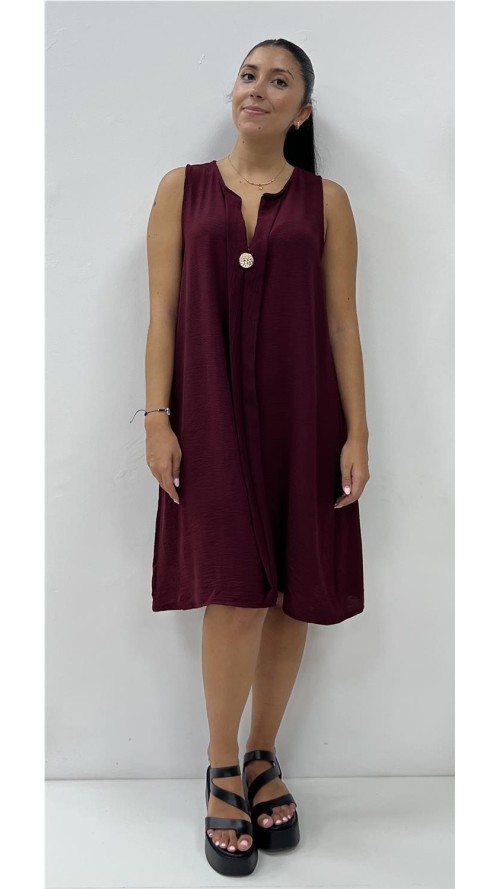 VESTIDO AREQUIPA BURDEOS