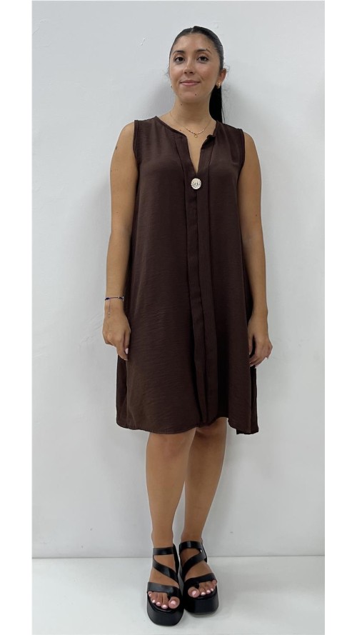 VESTIDO AREQUIPA MARRON