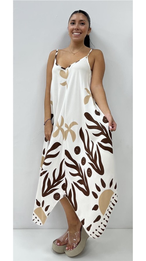 VESTIDO ALICE MARRON