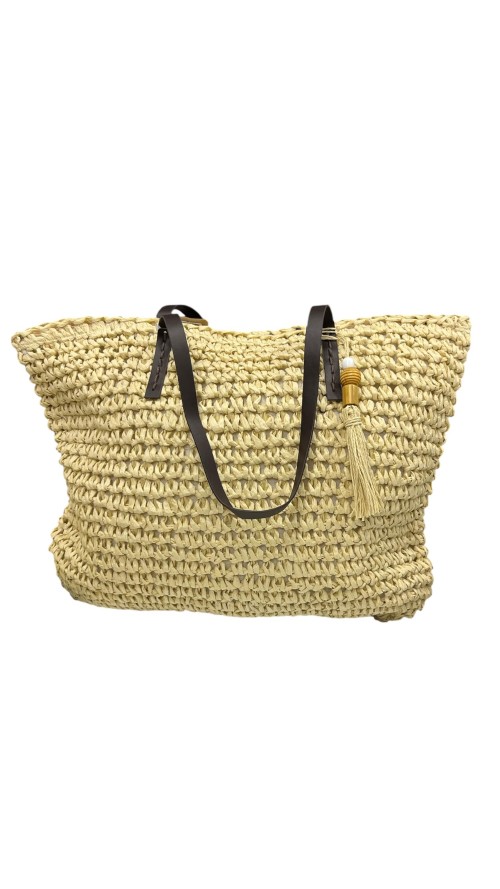 BOLSO CESTA GRANDE DE RAFIA BEIG