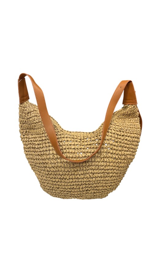 BOLSO BANDOLERA ASA CUERO CAMEL