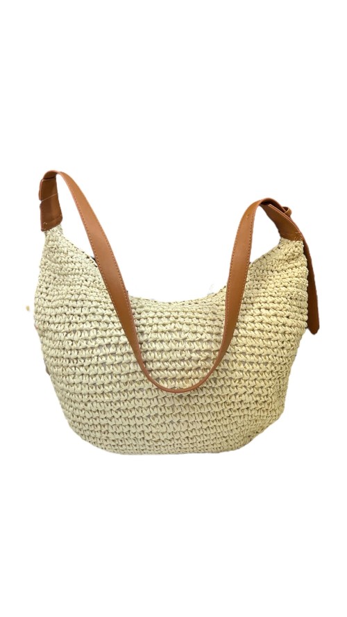 BOLSO BANDOLERA ASA CUERO BEIG
