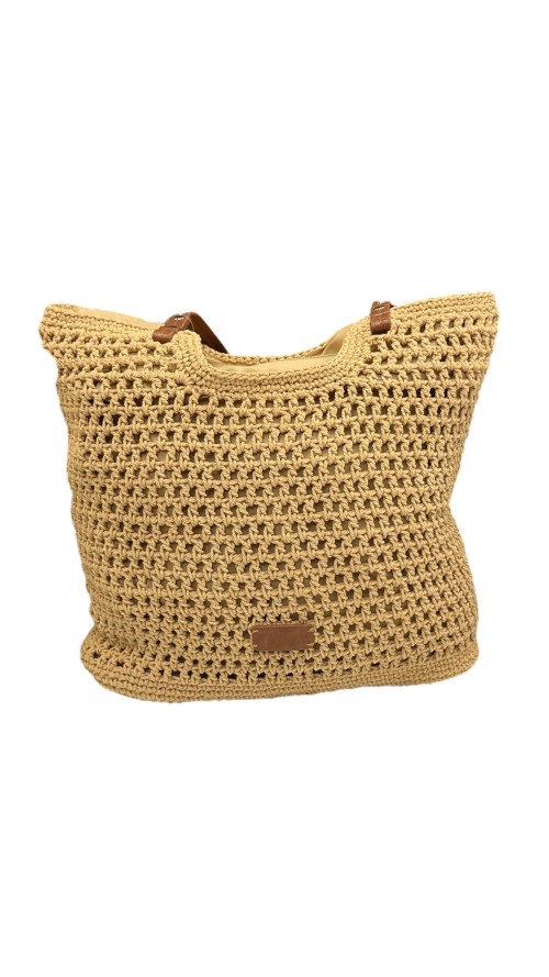 BOLSO CROCHE CAMEL