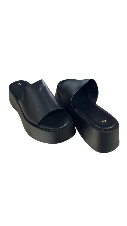 SANDALIA PALA ELASTICO LATERAL NEGRO SANDALIA PALA ELASTICO LATERAL NEGRO