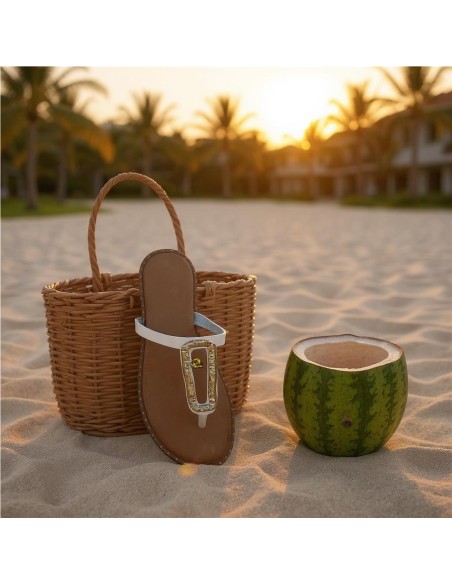 SANDALIA DEDO SERPIENTE BLANCO