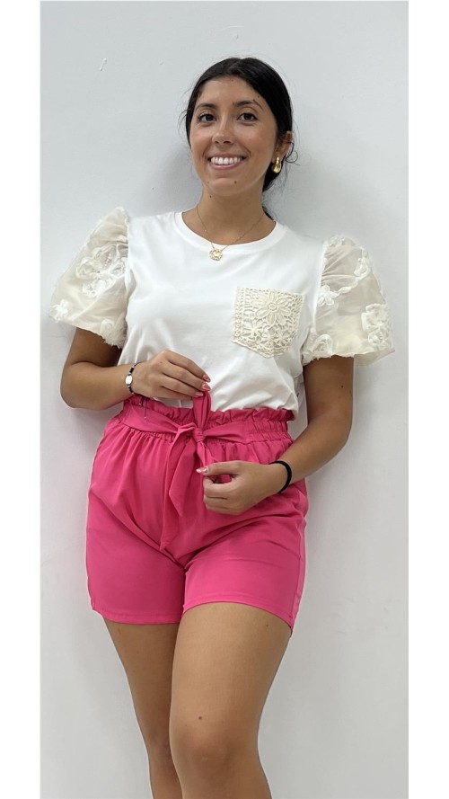 SHORT AZUCENA FUXIA