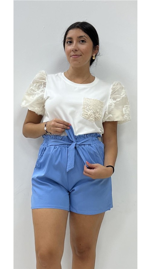 SHORT AZUCENA AZUL