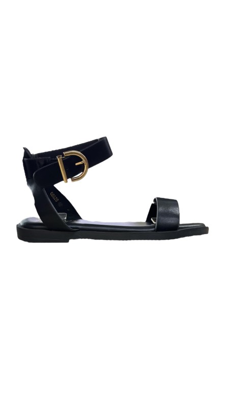 SANDALIA HEBILLA NEGRO