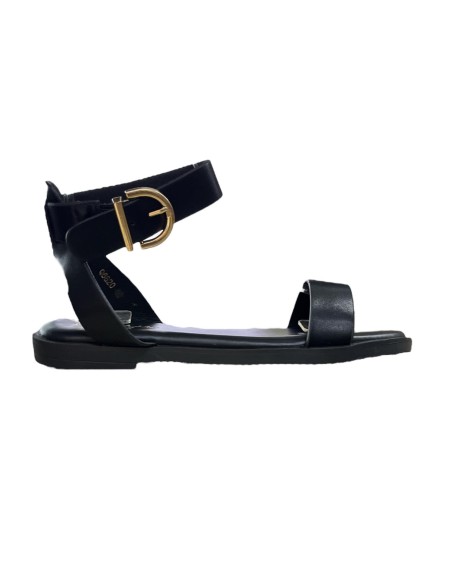 SANDALIA HEBILLA NEGRO