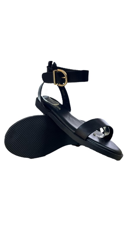 SANDALIA HEBILLA NEGRO 2