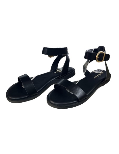 SANDALIA HEBILLA NEGRO