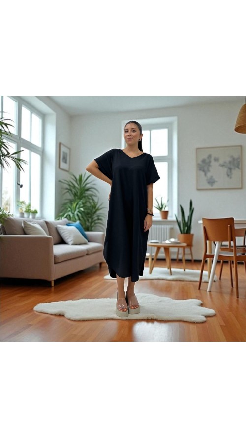 VESTIDO SUELTO NEGRO