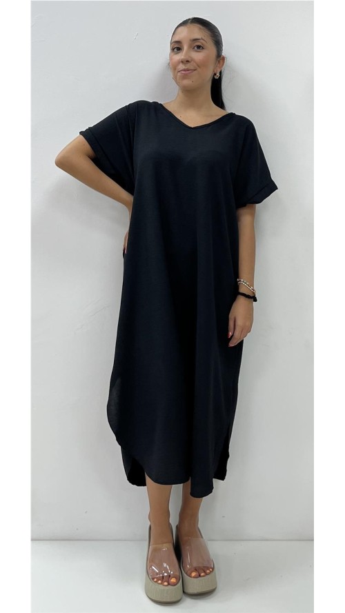 VESTIDO SUELTO NEGRO