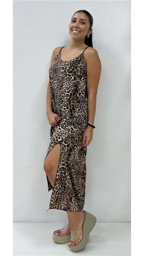 VESTIDO JIMENA CAMEL