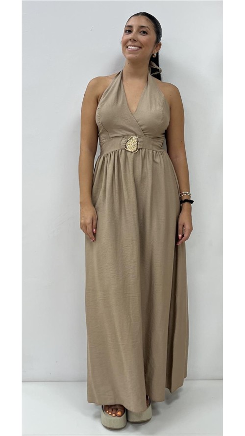 VESTIDO SELENE CAMEL