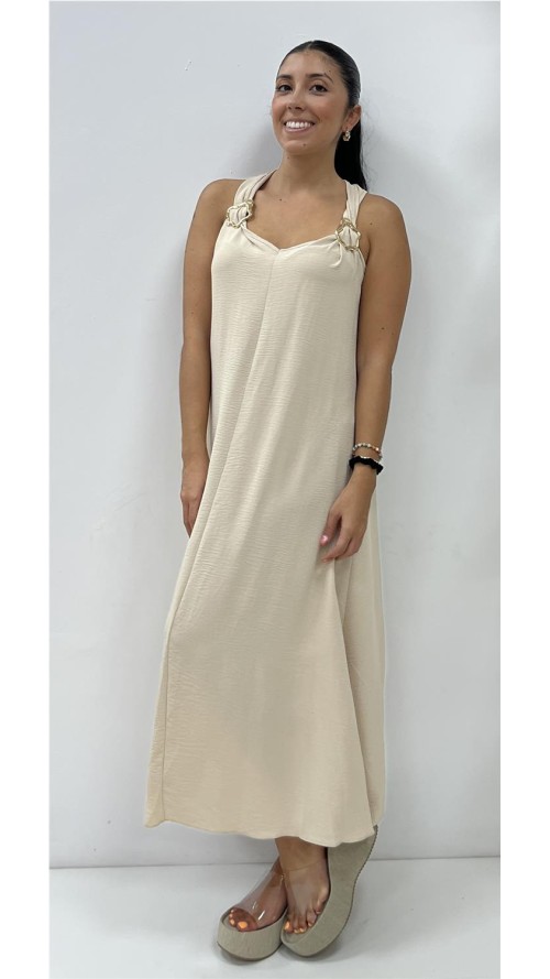 VESTIDO SARITA BEIG