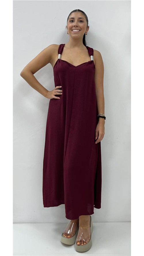 VESTIDO JADE BURDEOS