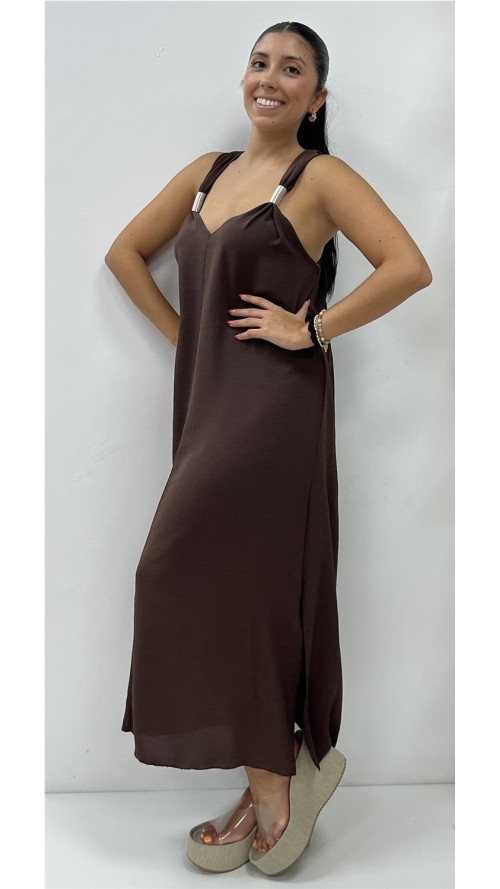 VESTIDO JADE MARRON