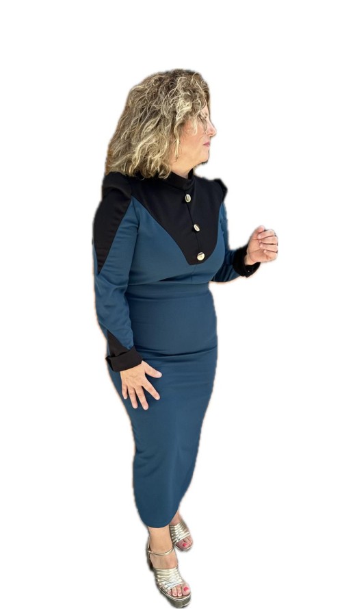 VESTIDO HARLY PETROLEONEGRO