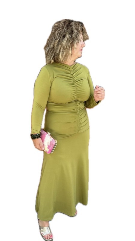 VESTIDO HUESCA VERDE LIMA