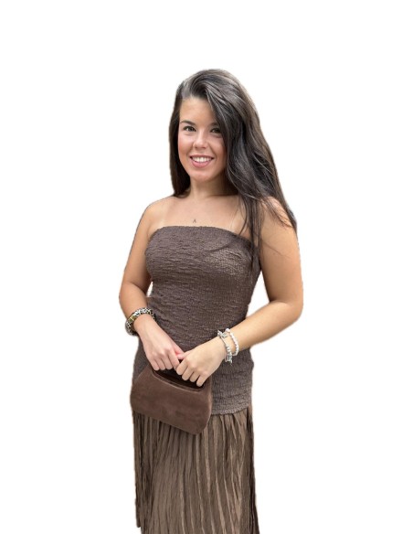 VESTIDO ZARAGOZA MARRON