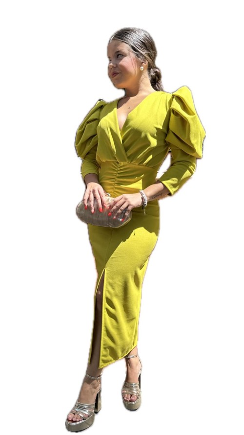 VESTIDO RESLE VERDE LIMA VESTIDO RESLE VERDE LIMA