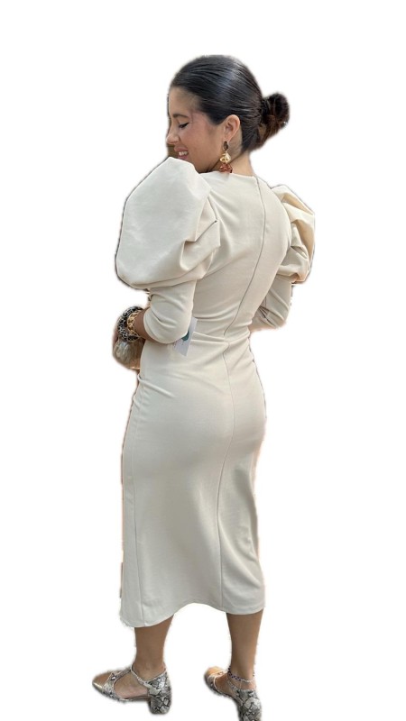 VESTIDO RESLE BEIG 2