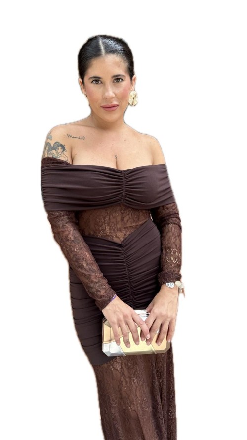 VESTIDO TAMARA MARRON VESTIDO TAMARA MARRON