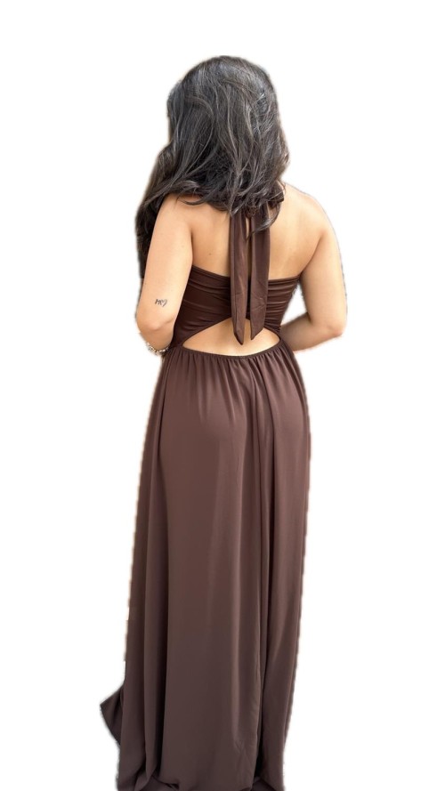 VESTIDO AMARAL MARRON VESTIDO AMARAL MARRON