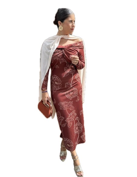 VESTIDO DARMA MARRON