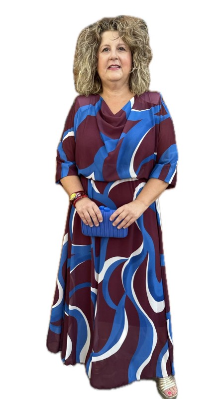 VESTIDO AMELIA BURDEOS