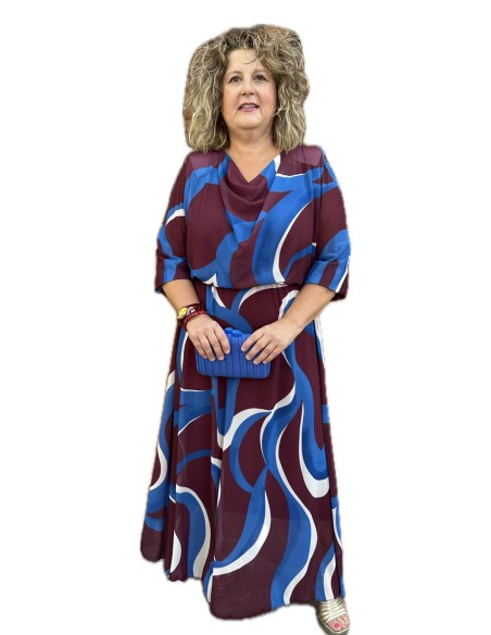 VESTIDO AMELIA BURDEOS