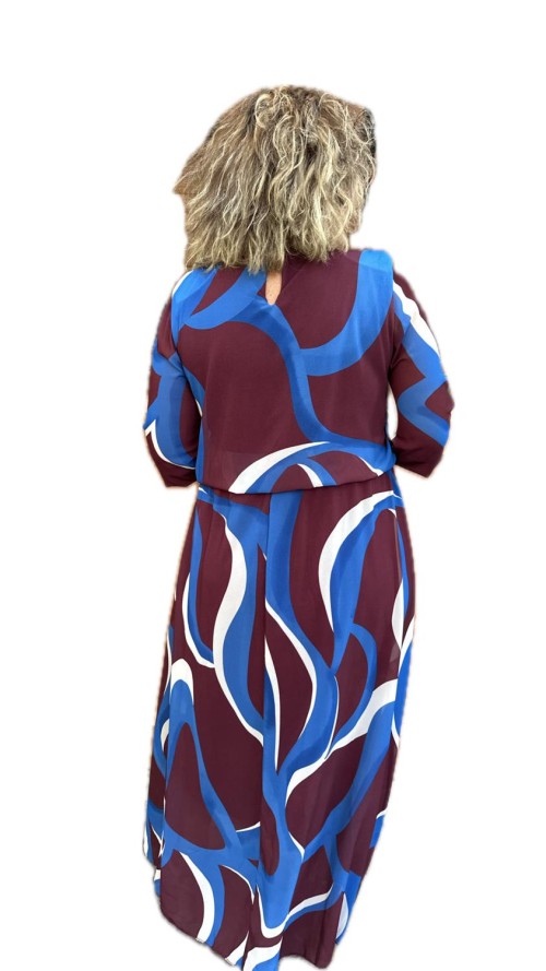 VESTIDO AMELIA BURDEOS VESTIDO AMELIA BURDEOS