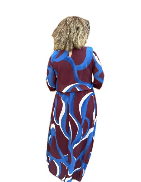 VESTIDO AMELIA BURDEOS