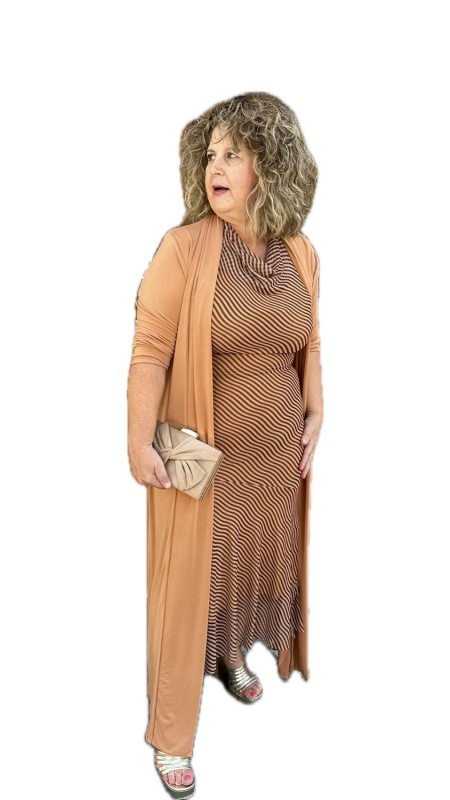 VESTIDO ANABEL MOSTAZA